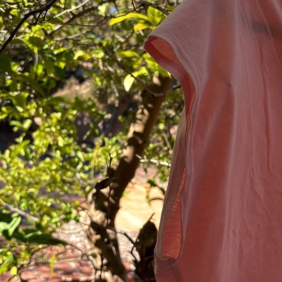 ZARA Pink V-neck T-shirt size M - Picture 3 of 5